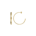 Chopard Jewelry - Ice Cube Ethical Yellow Gold Hoop Earrings | Manfredi Jewels