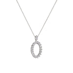 Chopard Jewelry - L’Heure Du Diamant Ethical White Gold Marquise Diamonds Pendant Necklace | Manfredi Jewels