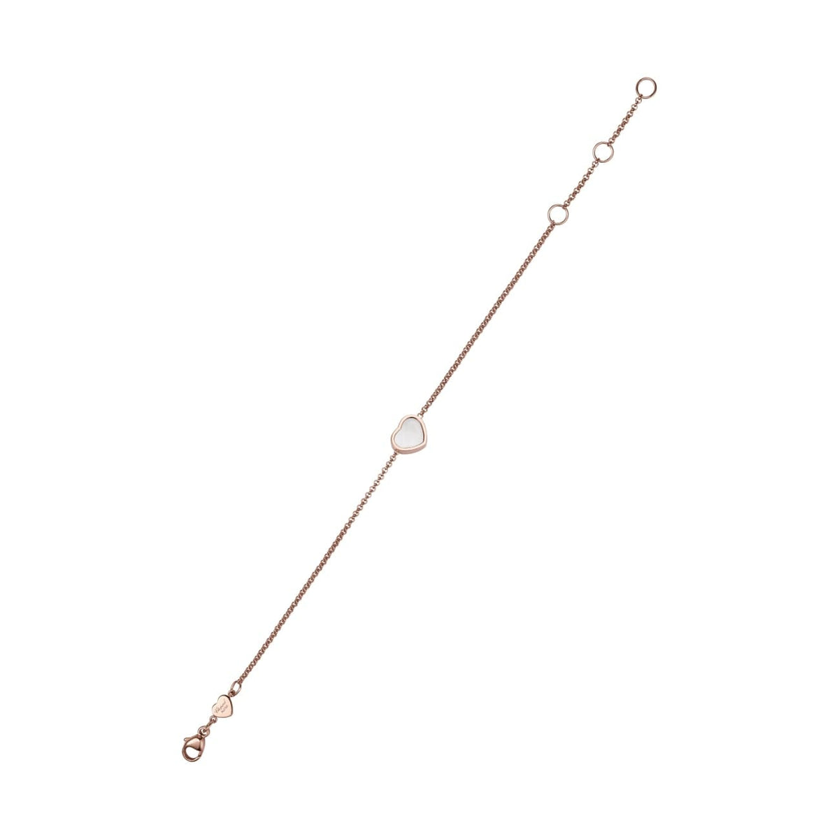 Chopard Jewelry - My Happy Hearts Ethical 18K Rose Gold Mother of Pearl Bracelet | Manfredi Jewels