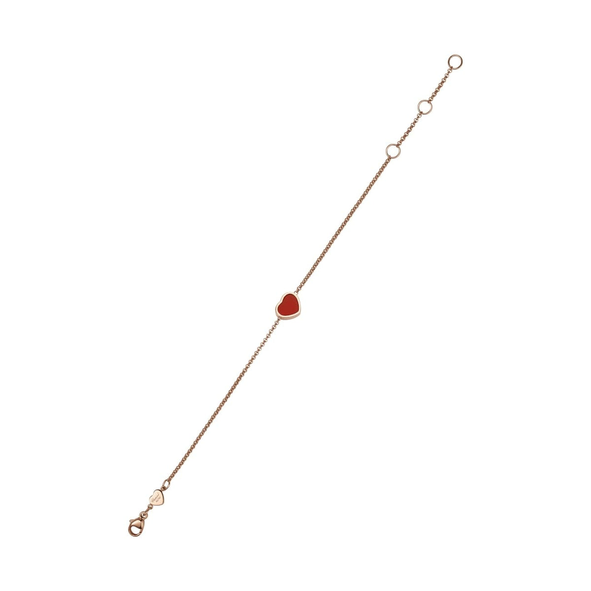 Chopard Jewelry - My Happy Hearts Ethical Rose Gold Carnelian Bracelet | Manfredi Jewels