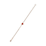 Chopard Jewelry - My Happy Hearts Ethical Rose Gold Carnelian Bracelet | Manfredi Jewels