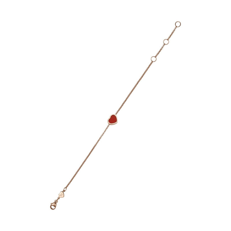 Chopard Jewelry - My Happy Hearts Ethical Rose Gold Carnelian Bracelet | Manfredi Jewels