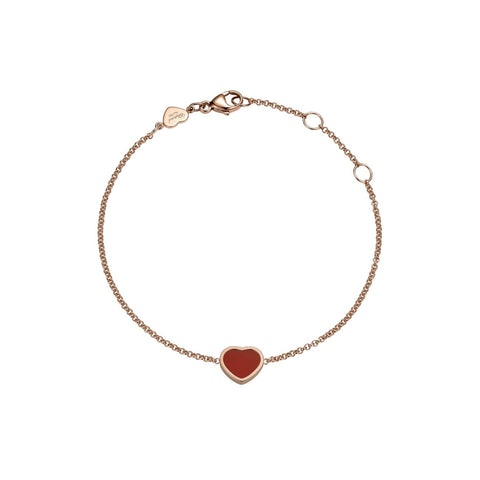 My Happy Hearts Ethical Rose Gold Carnelian Bracelet