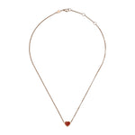 Chopard Jewelry - My Happy Hearts Ethical Rose Gold Carnelian Necklace | Manfredi Jewels