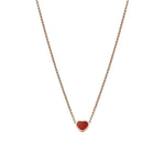 Chopard Jewelry - My Happy Hearts Ethical Rose Gold Carnelian Necklace | Manfredi Jewels