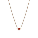 Chopard Jewelry - My Happy Hearts Ethical Rose Gold Carnelian Necklace | Manfredi Jewels