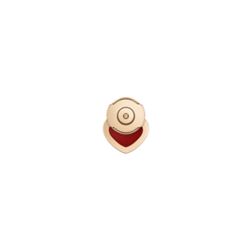 Chopard Jewelry - My Happy Hearts Ethical Rose Gold Carnelian Single Earring | Manfredi Jewels