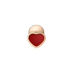 Chopard Jewelry - My Happy Hearts Ethical Rose Gold Carnelian Single Earring | Manfredi Jewels