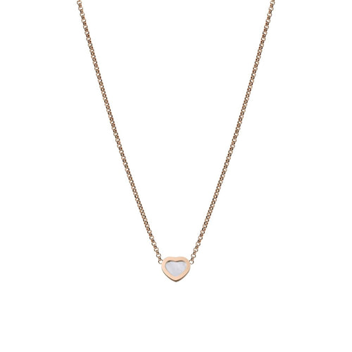 Chopard Jewelry - My Happy Hearts Ethical Rose Gold Mother Of Pearl Necklace | Manfredi Jewels