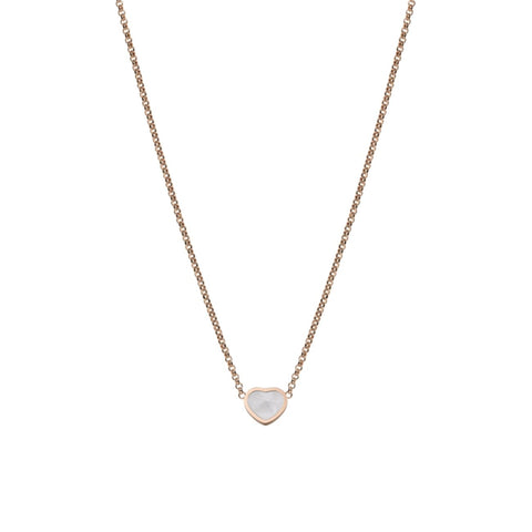My Happy Hearts Ethical Rose Gold Mother Of Pearl Necklace