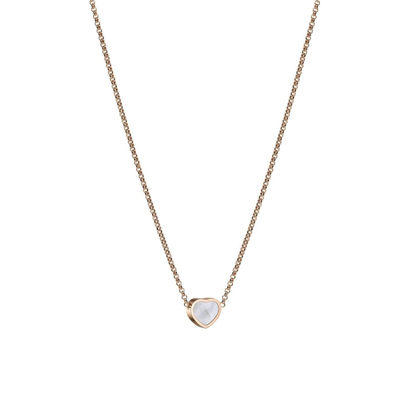 Chopard Jewelry - My Happy Hearts Ethical Rose Gold Mother Of Pearl Necklace | Manfredi Jewels
