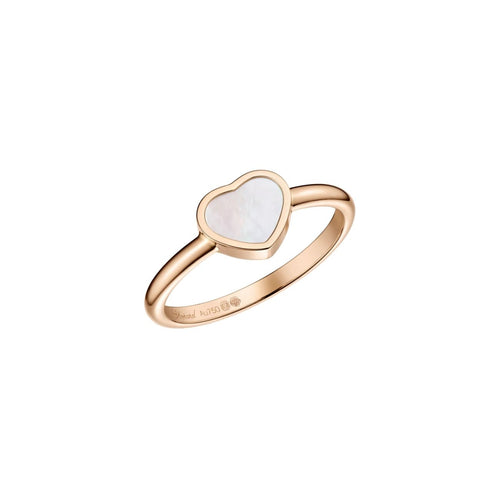 Chopard Jewelry - My Happy Hearts Ethical Rose Gold Mother Of Pearl Ring | Manfredi Jewels
