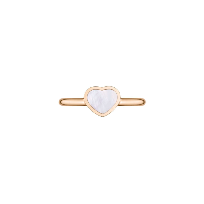 Chopard Jewelry - My Happy Hearts Ethical Rose Gold Mother Of Pearl Ring | Manfredi Jewels