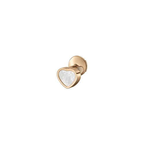 Chopard Jewelry - My Happy Hearts Ethical Rose Gold Mother Of Pearl Single Earring | Manfredi Jewels
