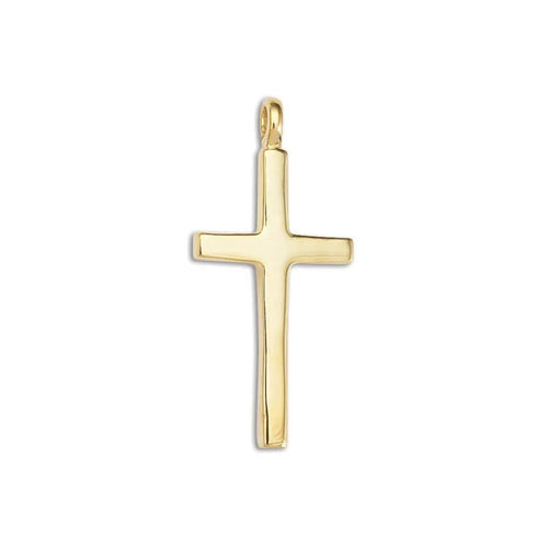 D’Amico manufacturing co,inc. Jewelry - 14K - Y LG. BLOCK SOLID CROSS PENDANT | Manfredi Jewels