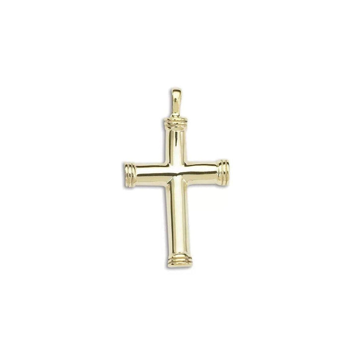 D’Amico manufacturing co,inc. Jewelry - SOLID 14K-Y LG. END CAP CROSS PENDANT | Manfredi Jewels