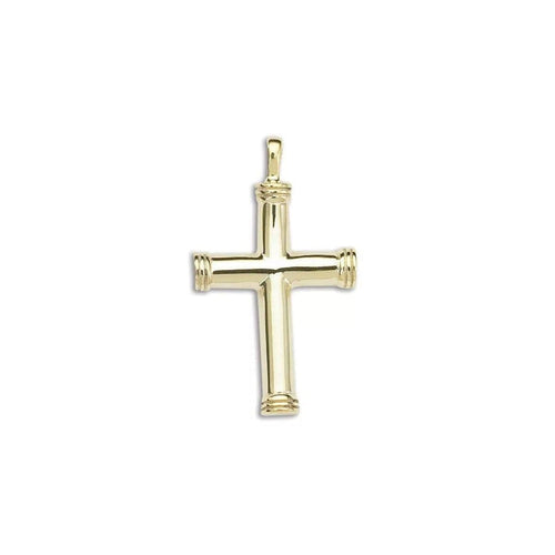 D’Amico manufacturing co,inc. Jewelry - SOLID 14K - Y LG. END CAP CROSS PENDANT | Manfredi Jewels