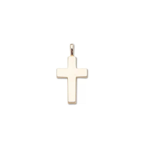D’Amico manufacturing co,inc. Jewelry - SOLID 14K - Y MEDIUM PLAIN CROSS | Manfredi Jewels