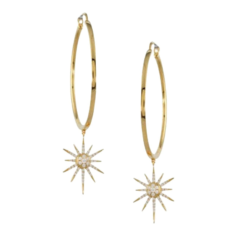 Doves Jewelry - Celestia 18K Yellow Gold Diamond Earring | Manfredi Jewels