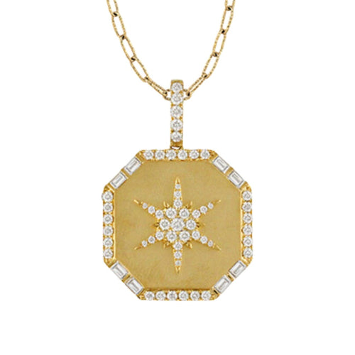 Doves Jewelry - Celestia 18K Yellow Gold Diamond Necklace | Manfredi Jewels