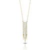 Doves Jewelry - Fashion 18K Yellow Gold Diamond Multi Drop Necklace | Manfredi Jewels