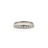 Estate Jewelry - 14K White Gold Channel Diamond Ring | Manfredi Jewels
