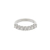 Estate Jewelry - 14K White Gold Seven Diamond Band RIng | Manfredi Jewels