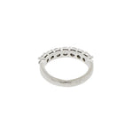 Estate Jewelry - 14K White Gold Seven Diamond Band RIng | Manfredi Jewels