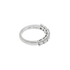 Estate Jewelry - 14K White Gold Seven Diamond Band RIng | Manfredi Jewels