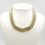 Estate Jewelry - 14K Yellow Gold Link Choker Necklace | Manfredi Jewels
