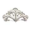 Estate Jewelry - 18K White Gold Open Filigree Diamond Brooch | Manfredi Jewels