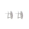 Estate Jewelry - 18K White Gold Pink Sapphire & Diamonds Stud Earrings | Manfredi Jewels