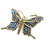 Estate Jewelry Estate Jewelry - 18K Yellow and White Gold Sapphire & Diamond Butterfly Brooch | Manfredi Jewels