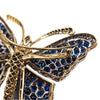Estate Jewelry - 18K Yellow and White Gold Sapphire & Diamond Butterfly Brooch | Manfredi Jewels