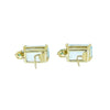 Estate Jewelry - 18K Yellow Gold Blue Topaz Emerald Earrings | Manfredi Jewels
