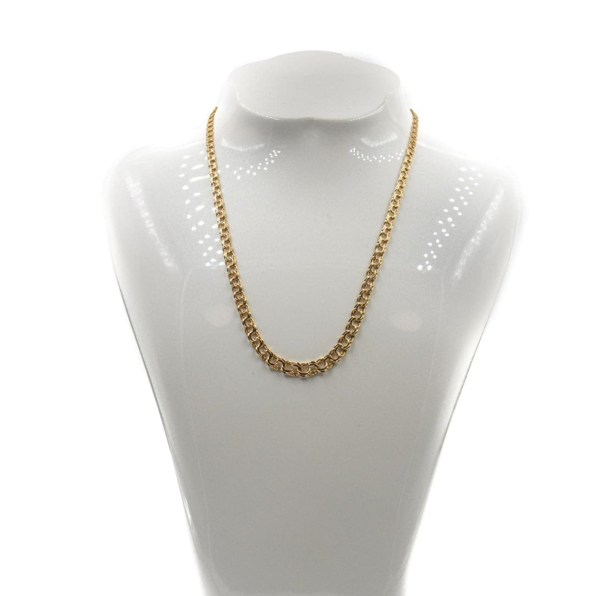 Estate Jewelry Estate Jewelry - 18K Yellow Gold Double Link Chain Necklace | Manfredi Jewels
