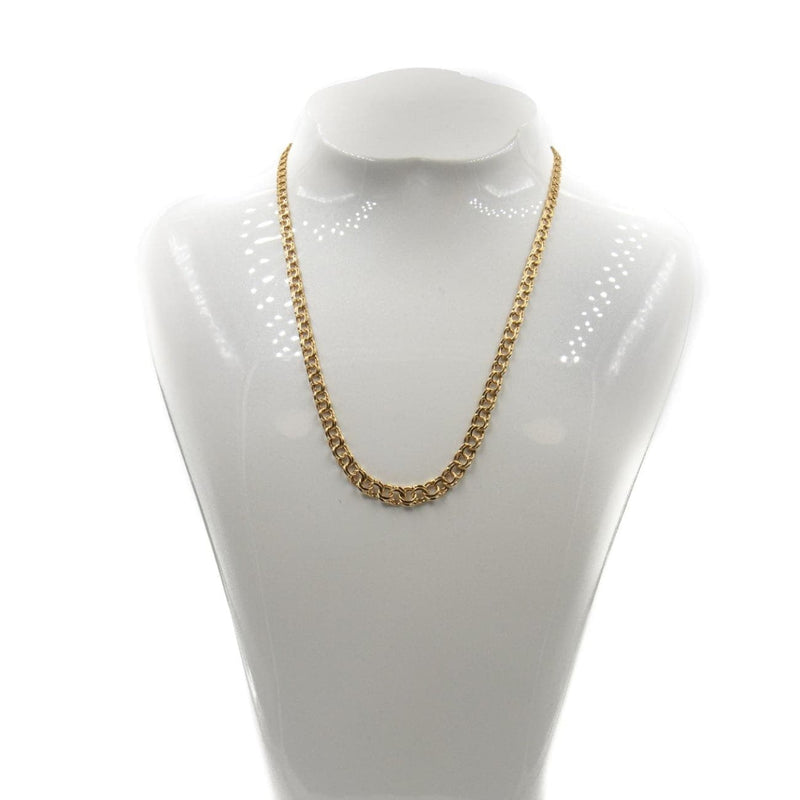 Estate Jewelry - 18K Yellow Gold Double Link Chain Necklace | Manfredi Jewels