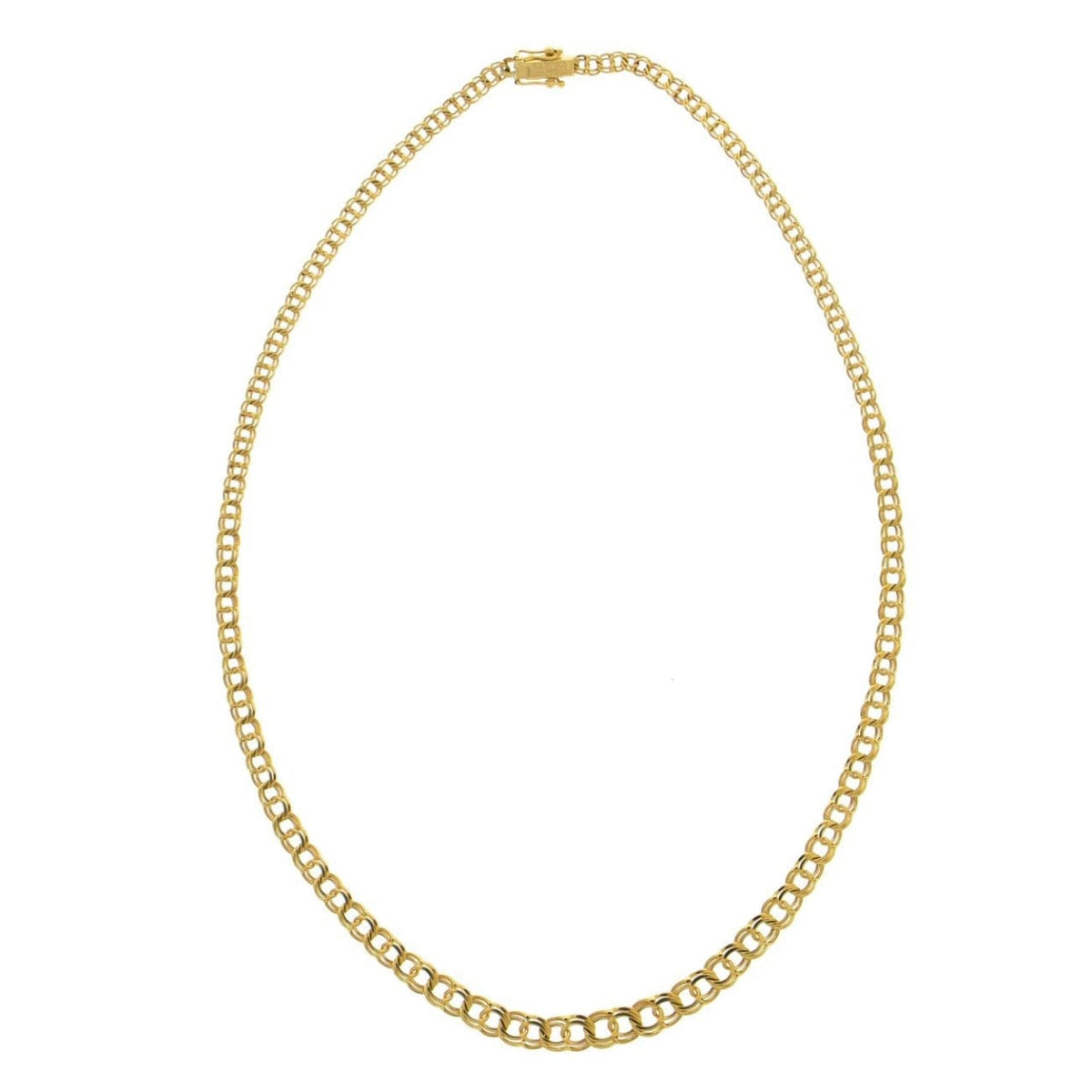 Estate Jewelry Estate Jewelry - 18K Yellow Gold Double Link Chain Necklace | Manfredi Jewels