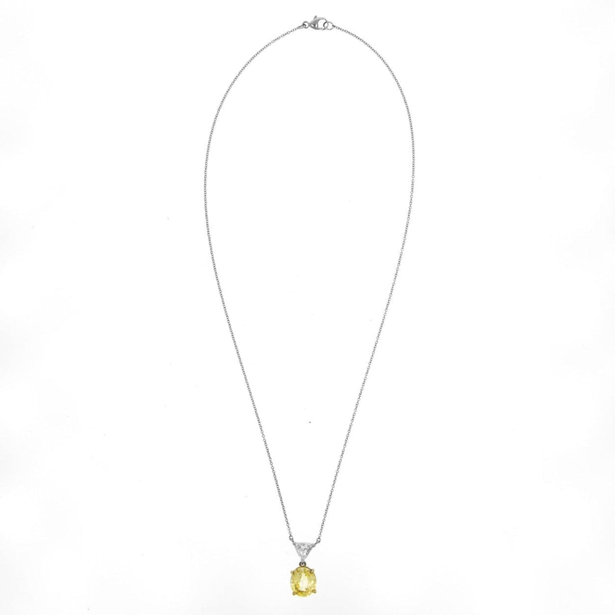 Estate Jewelry Estate Jewelry - 18K Yellow Gold Platinum Sapphire and Diamond Necklace | Manfredi Jewels
