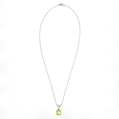 Estate Jewelry - 18K Yellow Gold Platinum Sapphire and Diamond Necklace | Manfredi Jewels