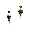 Estate Jewelry - 18k Yellow Gold Smoky Quartz Earrings | Manfredi Jewels