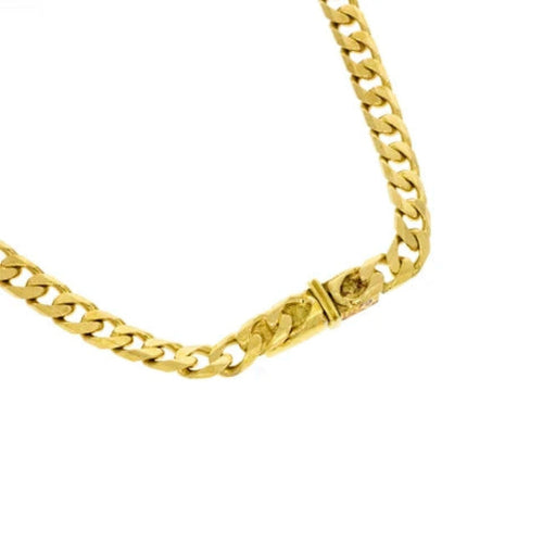 Estate Jewelry Estate Jewelry - Cartier 18K Yellow Gold Pavè Diamond Necklace | Manfredi Jewels