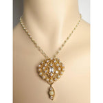 Estate Jewelry - Cultured Pearls & Diamond Yellow Gold Victorian Brooch/Pendant | Manfredi Jewels