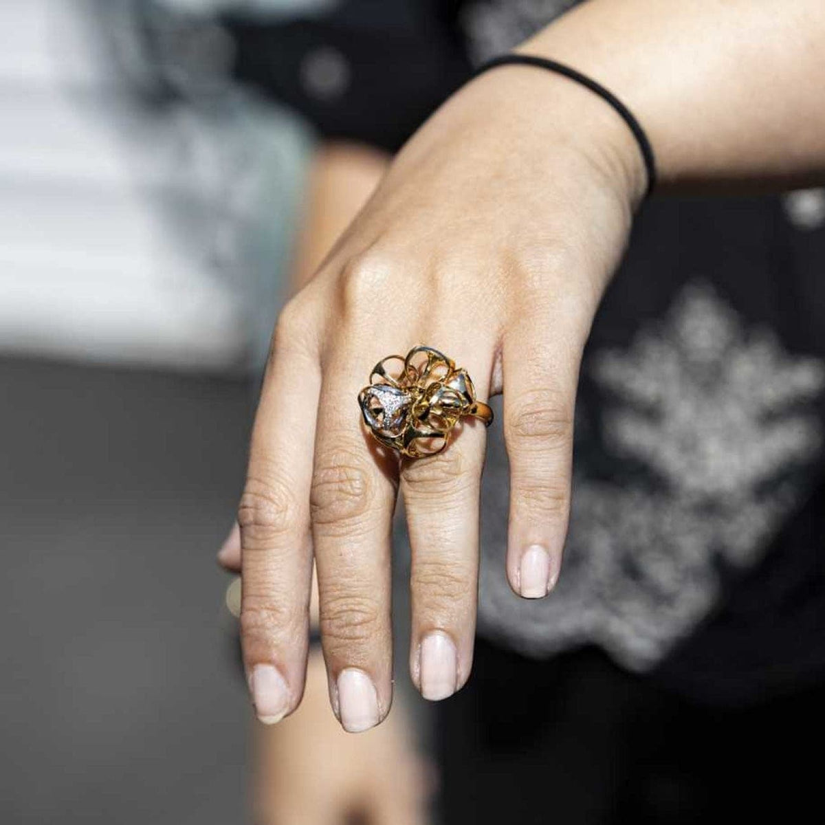 Estate Jewelry Estate Jewelry - Di Modolo Icona Yellow Gold Diamond Cocktail Ring | Manfredi Jewels