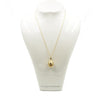 Estate Jewelry - Faberge 18k Yellow Gold White Enamel Diamond Egg Pendant | Manfredi Jewels