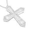 Estate Jewelry - Graff Platinum Diamond Cross Necklace | Manfredi Jewels