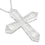 Estate Jewelry - Graff Platinum Diamond Cross Necklace | Manfredi Jewels