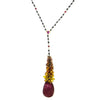 Estate Jewelry - Mariani Multi - Colored Sapphire Pendant Necklace | Manfredi Jewels