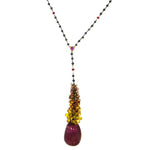 Estate Jewelry - Mariani Multi - Colored Sapphire Pendant Necklace | Manfredi Jewels