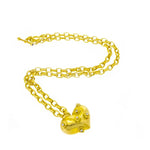 Estate Jewelry - Marlene Stowe 18K Yellow Gold Heart Diamond Necklace | Manfredi Jewels